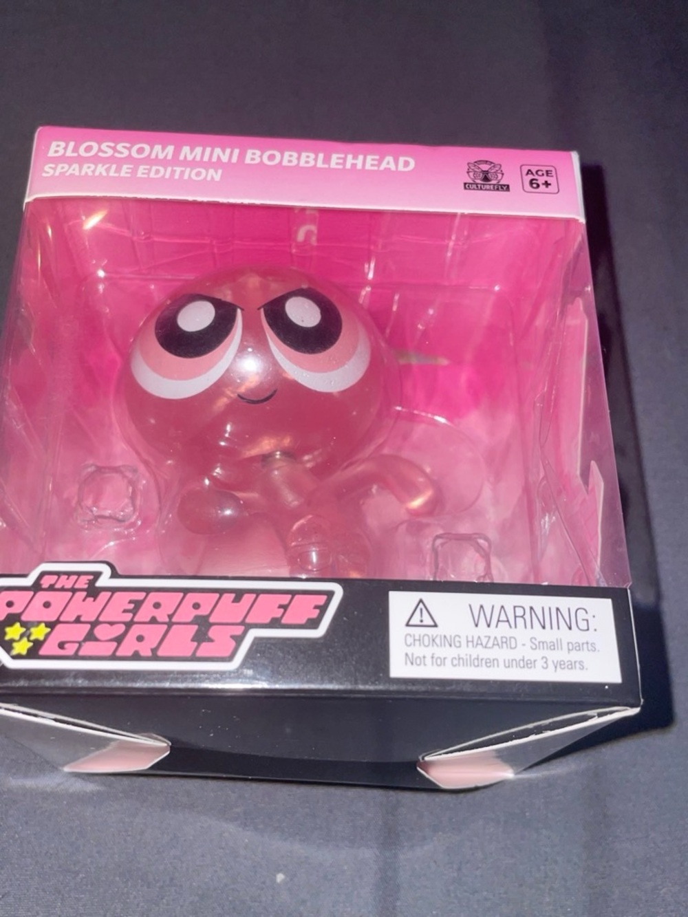 Cartoon Network Powerpuff Girls Blossom Sparkle Mini Bobblehead - Pink